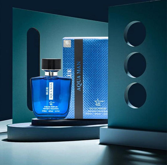 Blue, Aqua Man, Perfume – Ocean-Inspired, Long-Lasting, Masculine Fragrance, Fresh Cologne, Elegant Scent for Men
